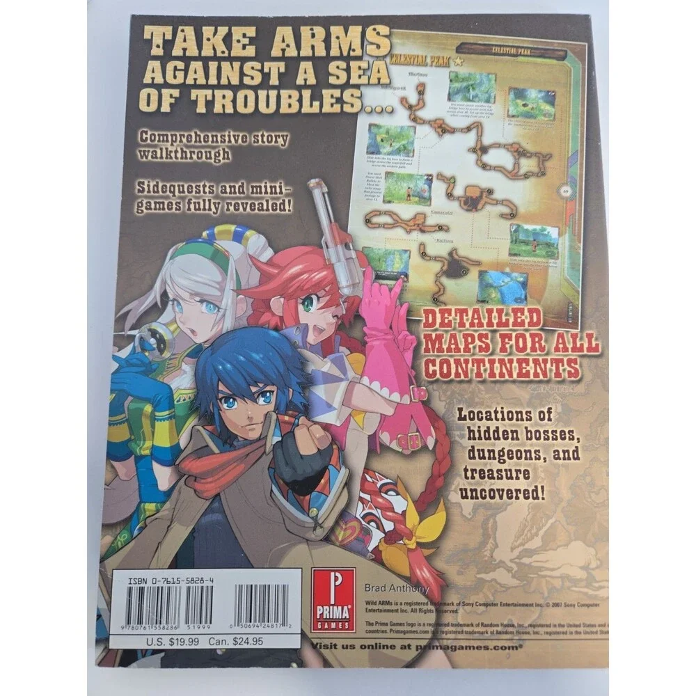 Wild Arms 5 Prima Official Strategy Guide 10th Anniversary PlayStation 2 *EUC